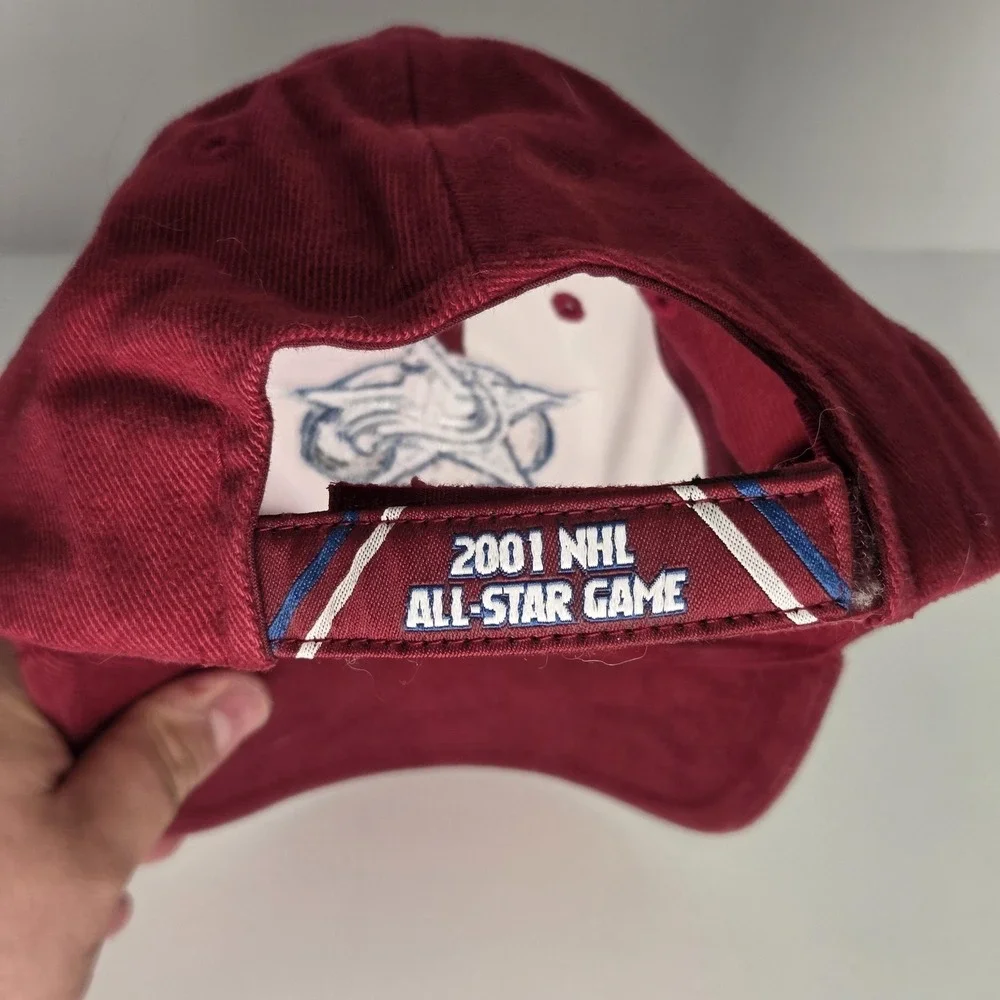 Colorado Avalanche Hat Cap Mens One Size Red‎ 2001 NHL All Star Logo Athletic